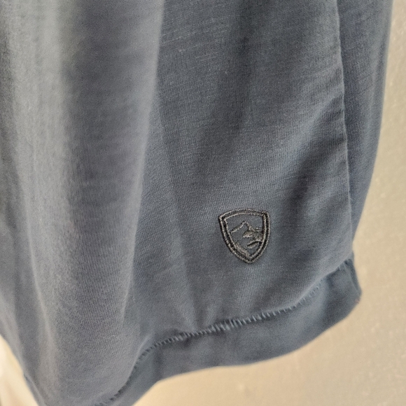 KUHL V Neck Short Sleeve Tee Womens Size XL Blue - Picture 6 of 7